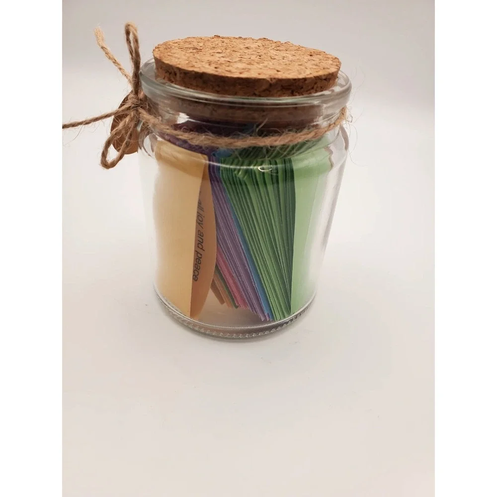 Color Coded Bible Verse Jar - Inspirational Christian Gift
